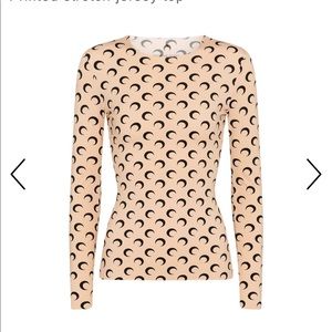 MARINE SERRE
Printed stretch-jersey top